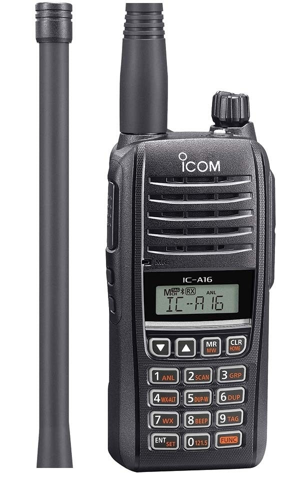 Icom IC-A16E Airband VHF Handheld Transceiver