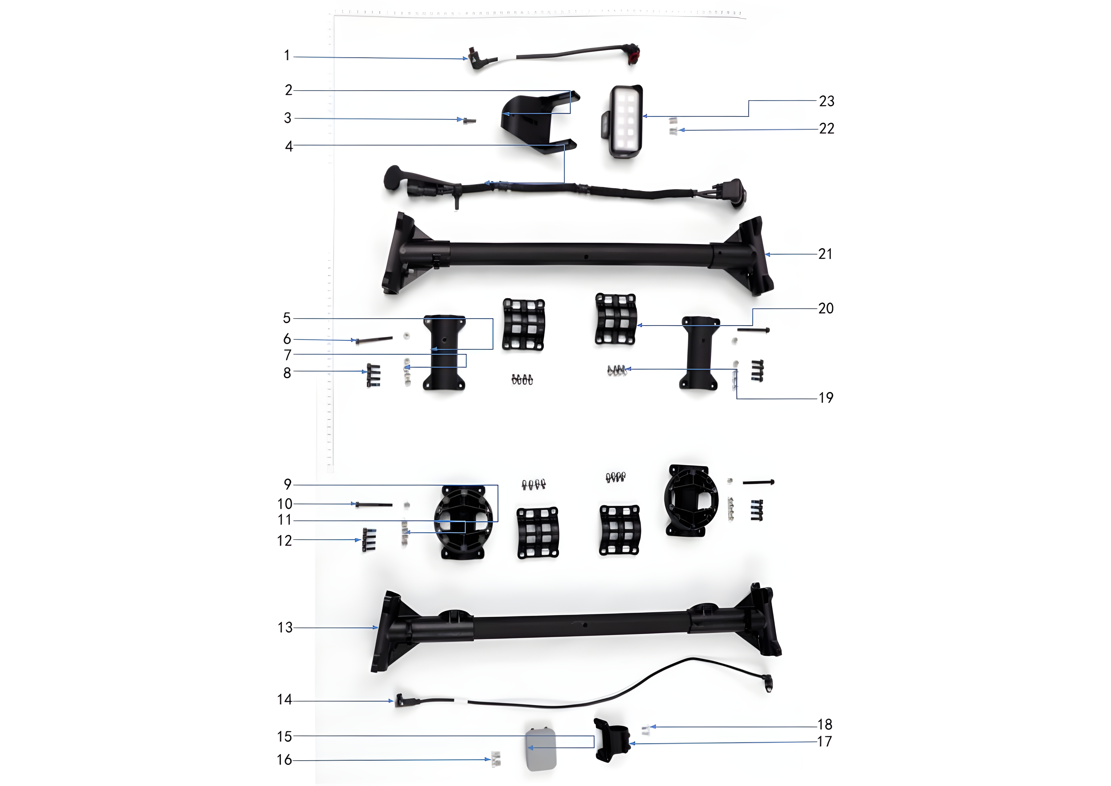 Parts Diagram for T100 Landing Gear (2)