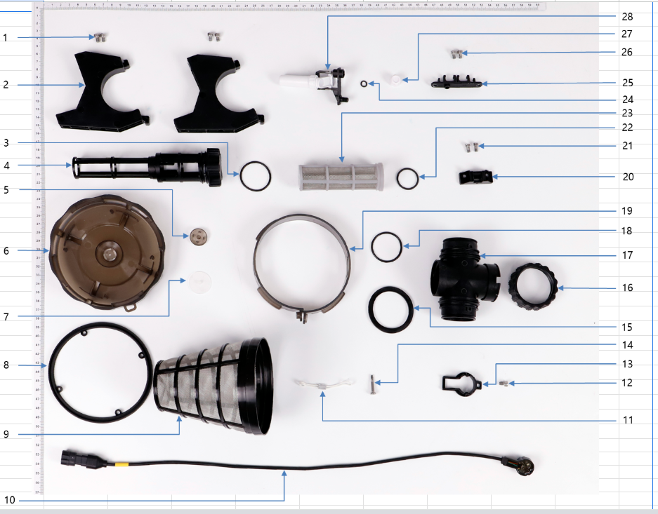 Parts Diagram for T50 - Tank