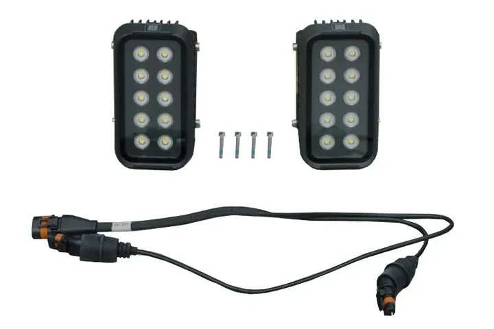 DJI Agras T50/T25 Spotlight kit — two LED units, signal cable and screws