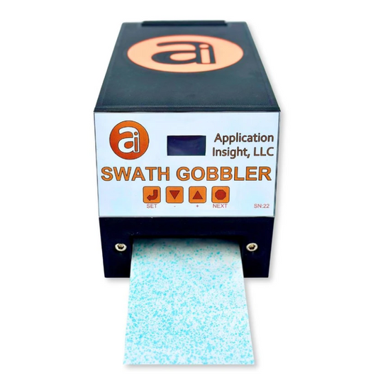 Swath Gobbler scanning a dyed paper strip