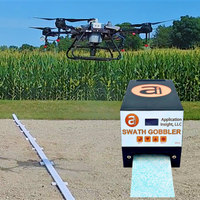 Agras flying a paper strip with the Swath Gobbler