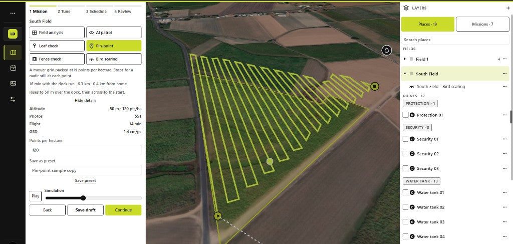 Landmapper pin-point leaf check on South Field